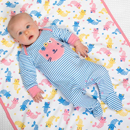 Organic Cotton Baby Blanket - Meerkat design