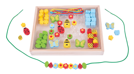 Create a necklace with colourful beads