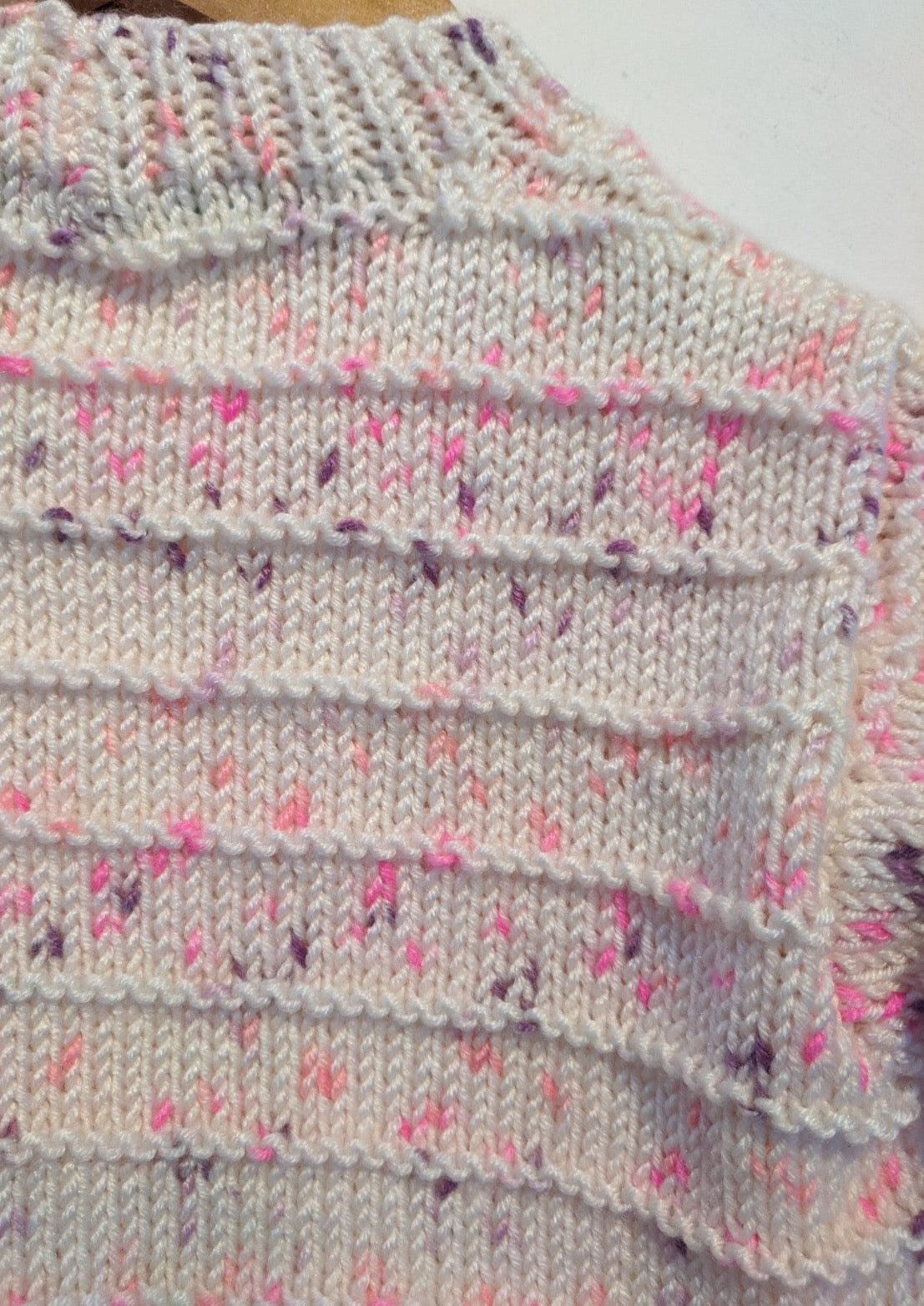Hand knitted cream cardigan