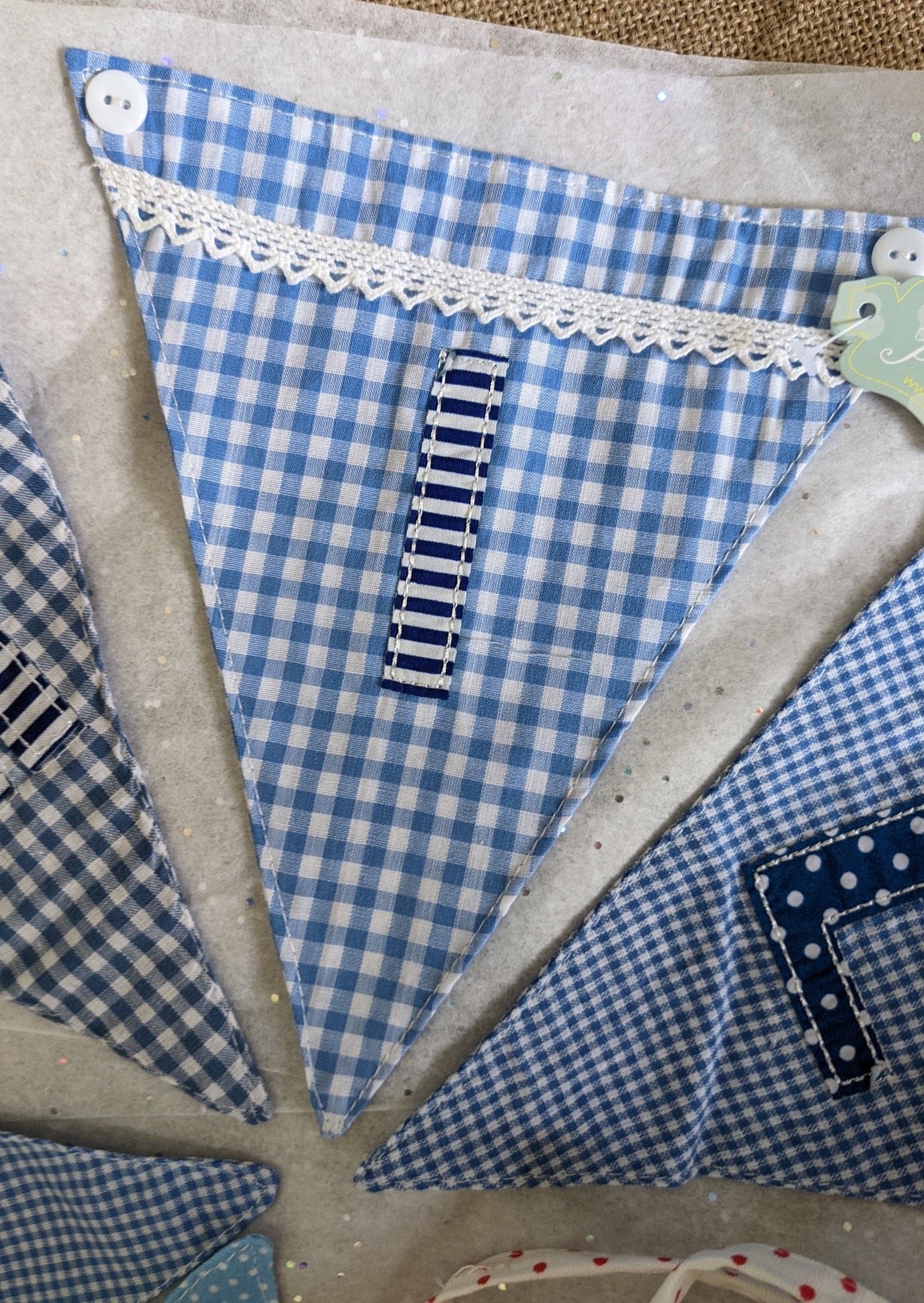 Personalised bunting letters