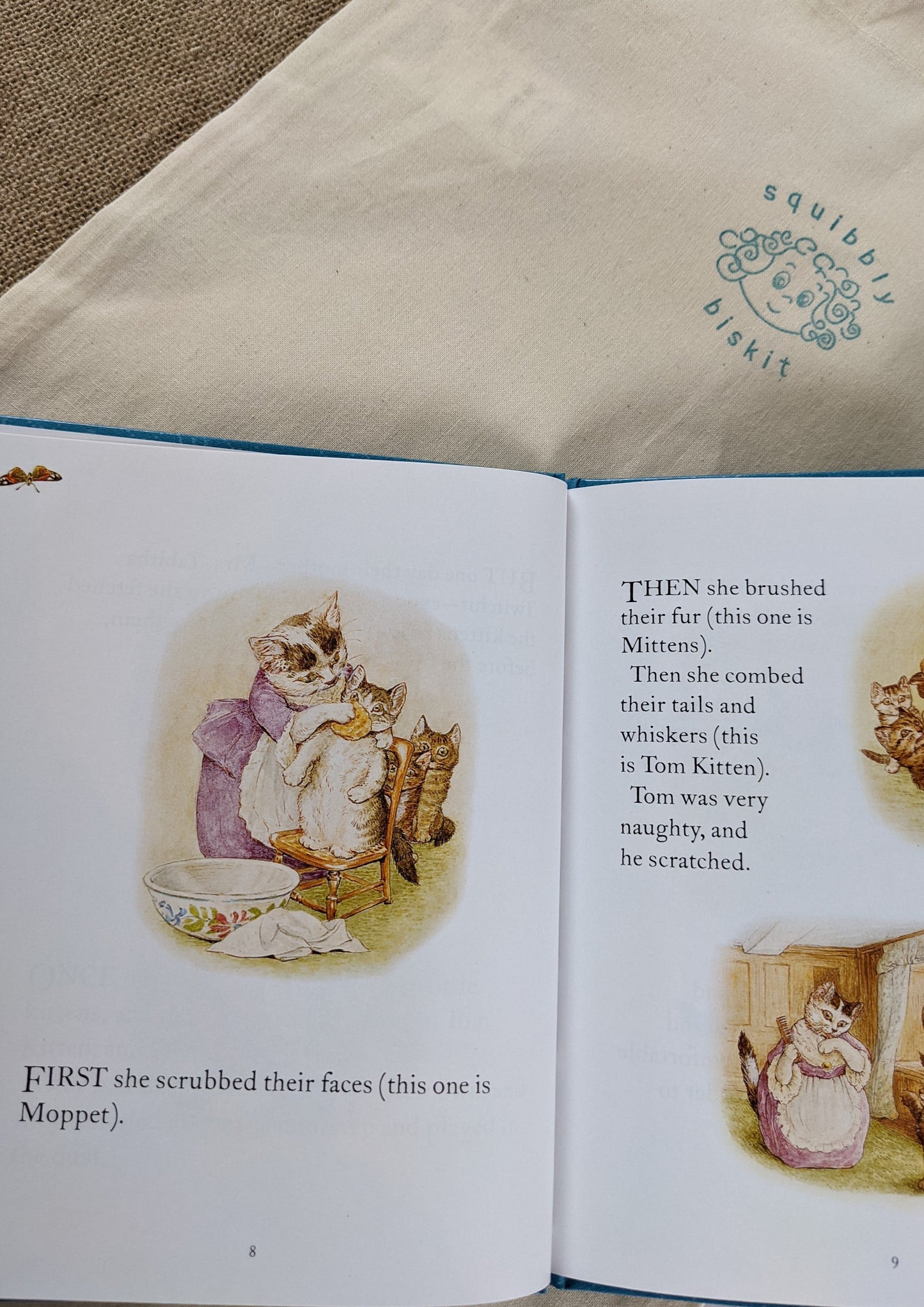 Baby Gift Bag - Cardigan, rope wall hanging and baby book