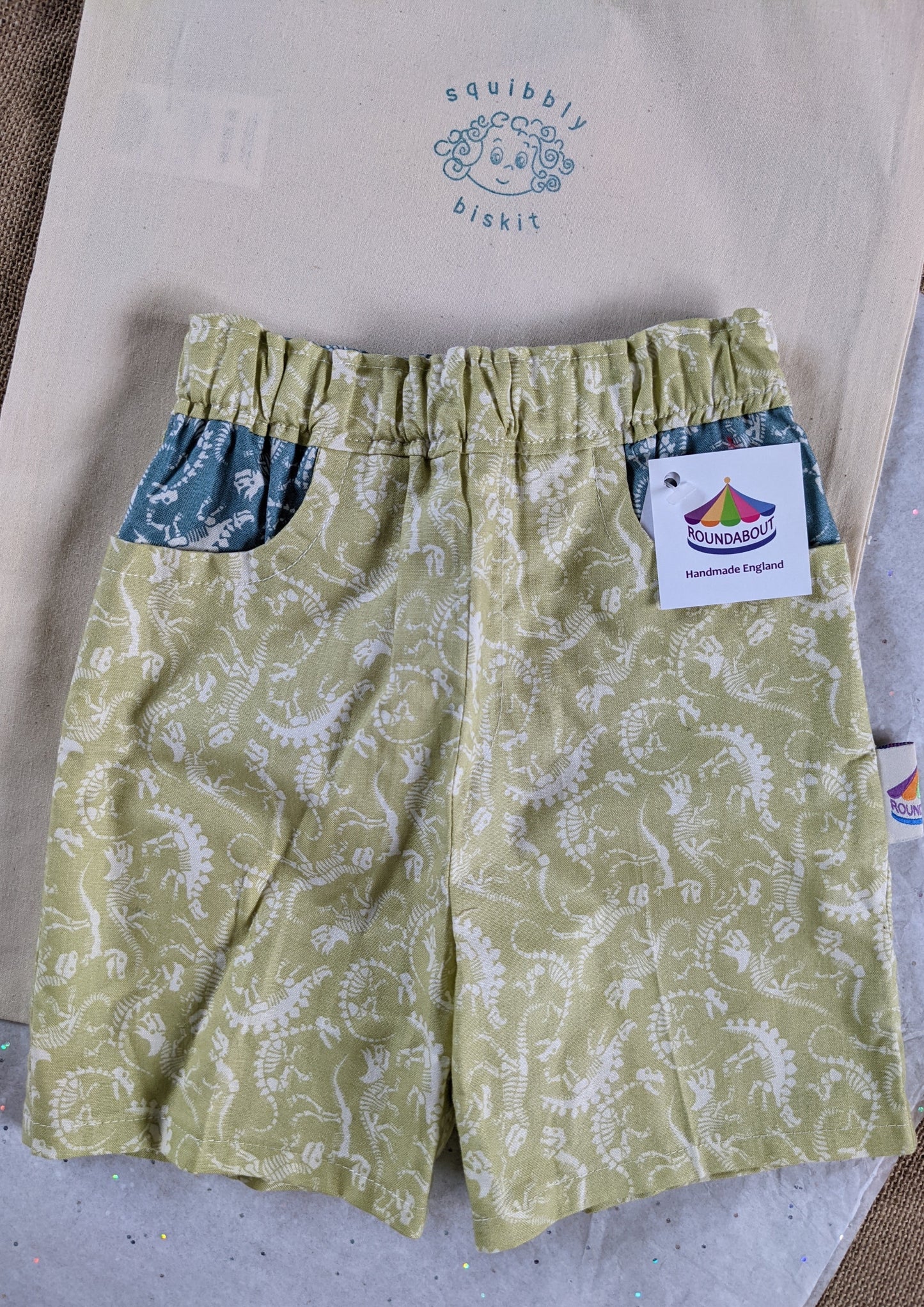 Toddler Gift Bag (1 year old) - Handmade shorts and book