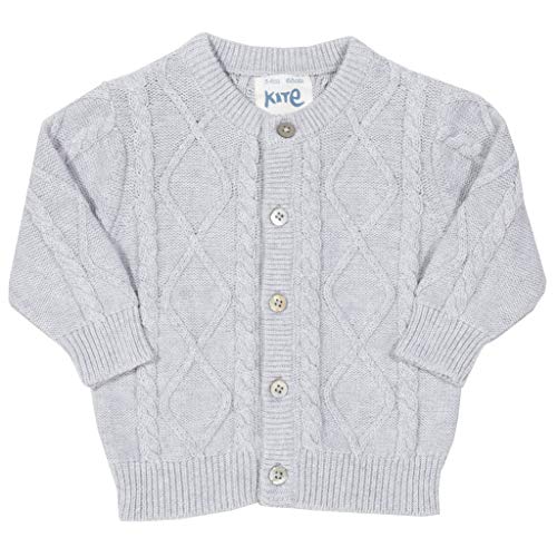 Kite Clothing - Grey cable knit cardigan