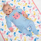Organic Cotton Baby Blanket - Meerkat design