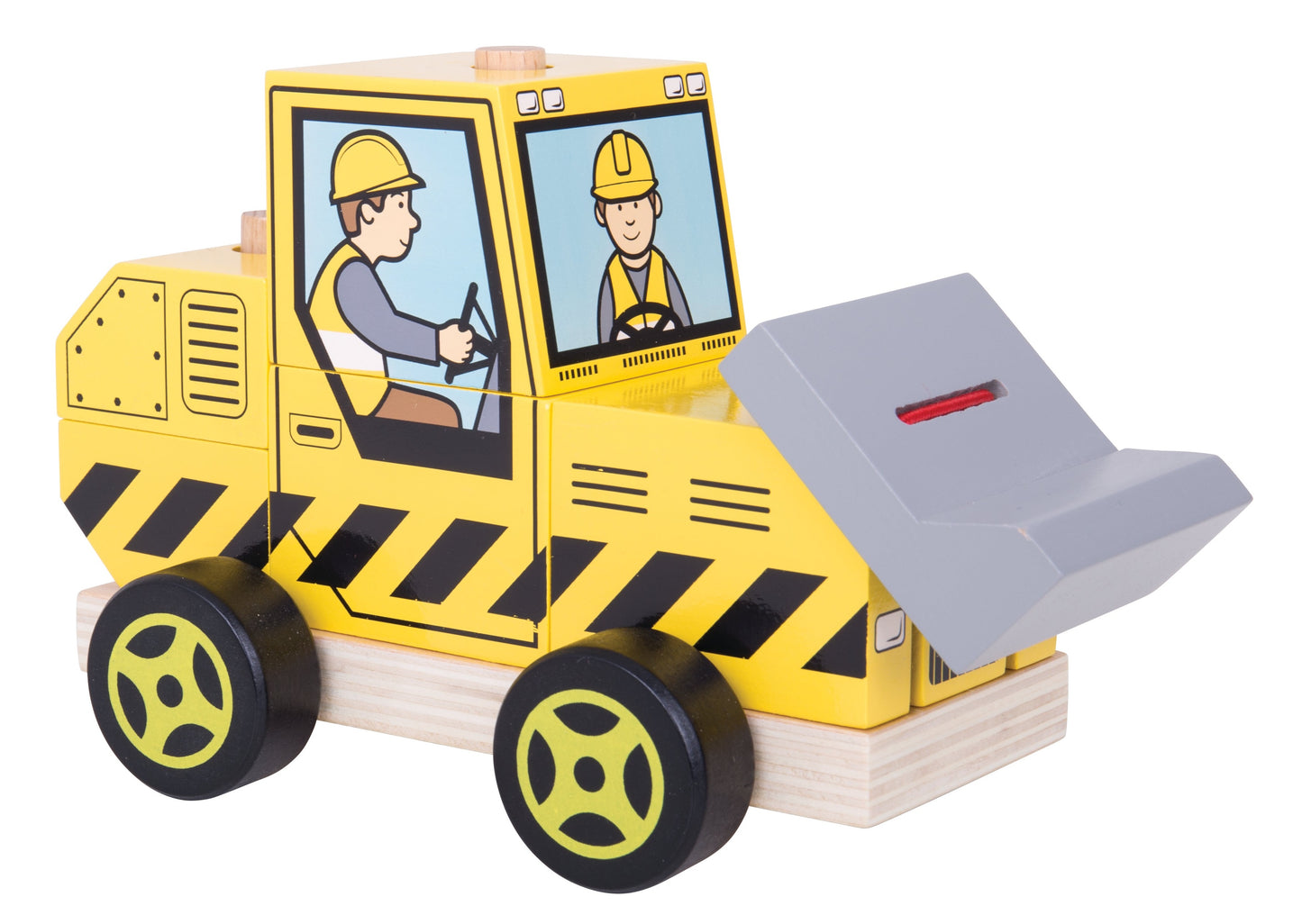 Yellow Bulldozer Puzzle Toy