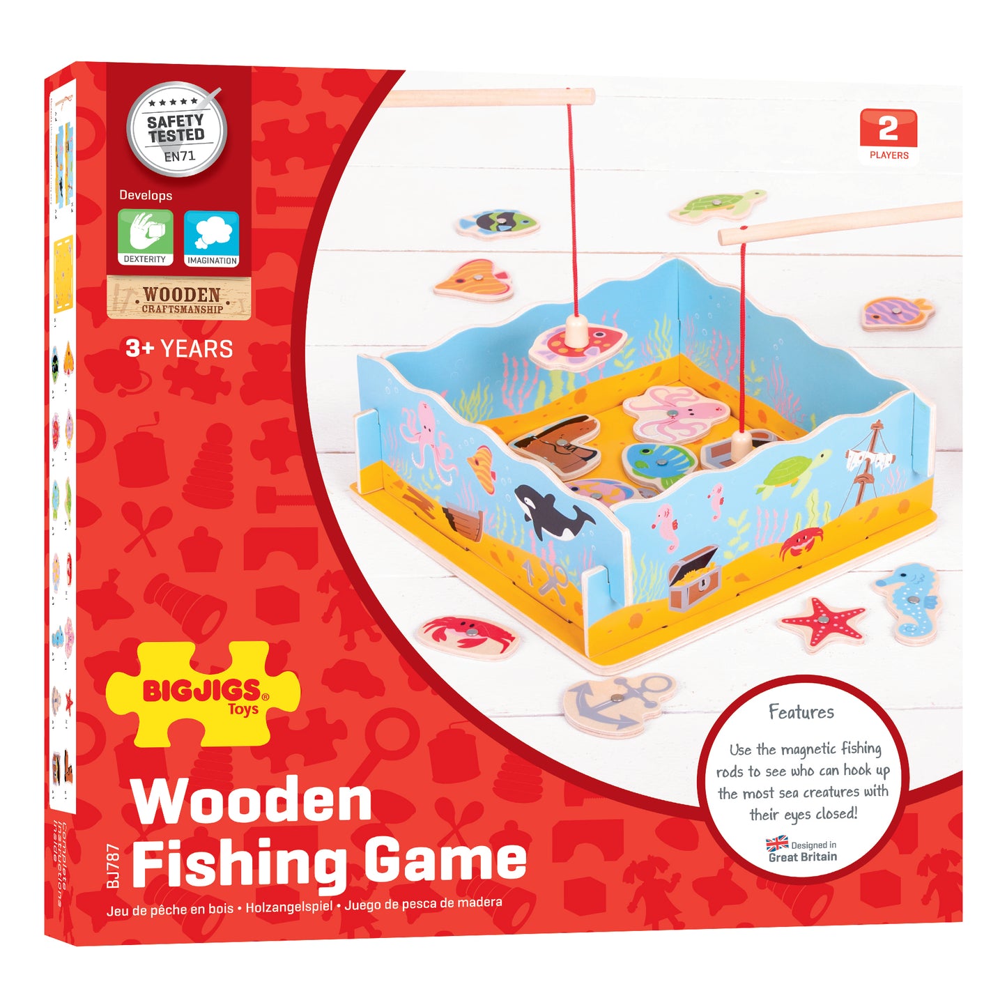 A magnet fishing game